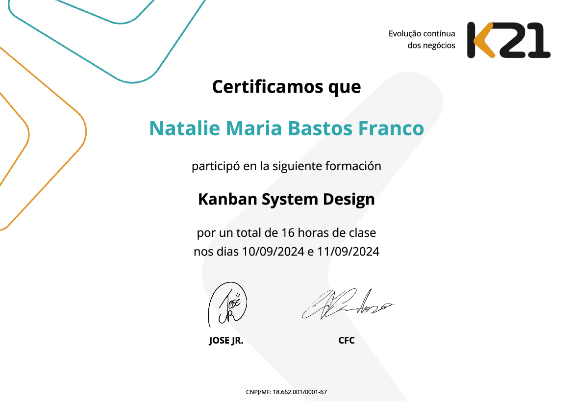 Certificado K21